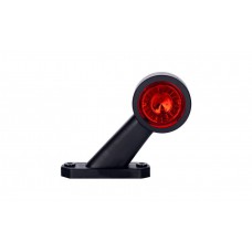 bel0144v Breddmarkeringslykta LED vänster röd/vit på gummiarm 
