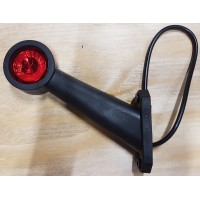 bel0137v Breddmarkeringslykta LED vänster röd/vit på gummiarm bel0137v Breddmarkeringslykta LED vänster röd/vit på gummiarm