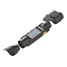bel3014 7-polig kontakt testare 12V sats med 2 adapter 