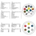 bel3016 13-polig kontakt testare 12V 