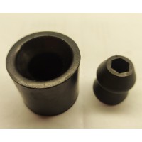 rs0037 Dörrhållare gummi med plasttapp