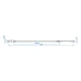 rsa001813 Bromswire Alko 1320/1535mm nippel/hylsa - t-ända/svamp