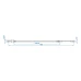 rsa001814 Bromswire Alko 1430/1645mm nippel/hylsa - t-ända/svamp