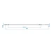 rsa012412 Bromswire BPW 1230/1455mm nippel/hylsa-gänga