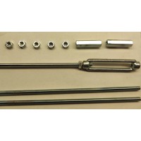 rsp0247 Bromsstagsats komplett M8, 2m