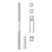 rsp0249 Bromsstag med gaffel M8 160mm